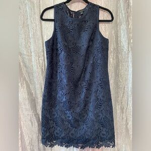 Ann Taylor Navy Dress 10 petite